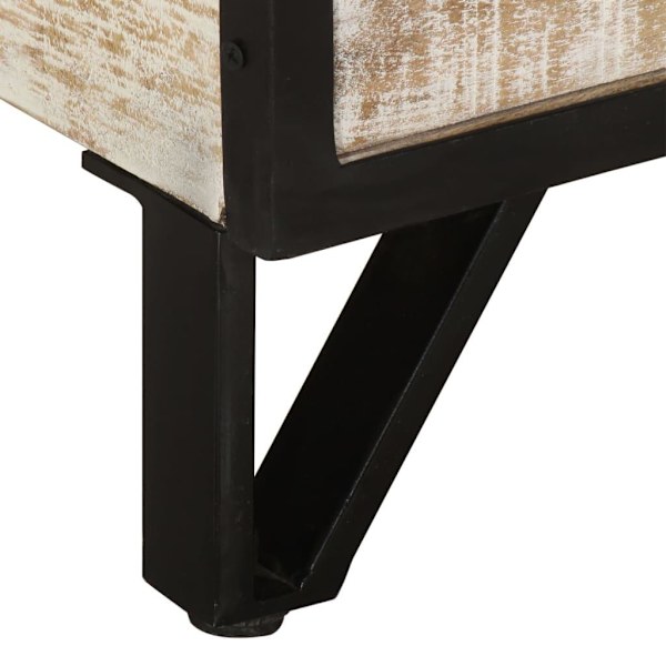 vidaXL TV-bänk 110x30x41 cm massivt akaciaträ grå