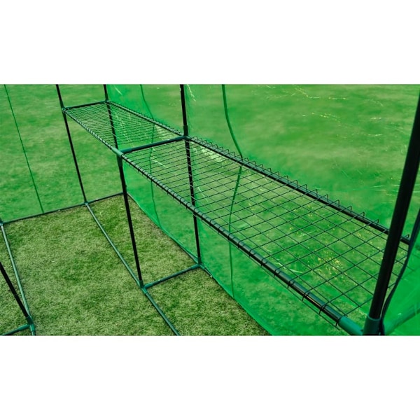 vidaXL Växthus stål XL Grön