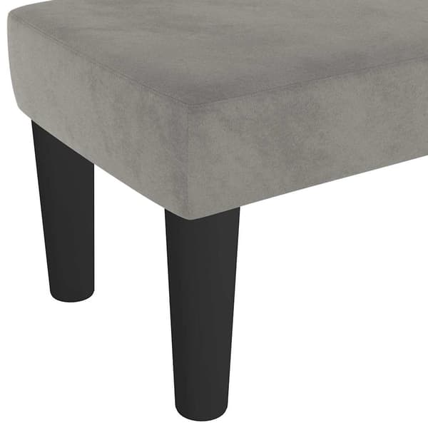 vidaXL Bänk ljusgrå 70x30x30 cm sammet Grå