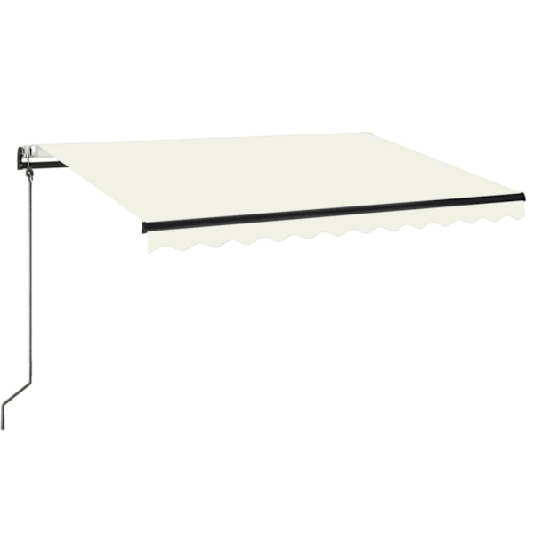 vidaXL Automatisk markis 350x250 cm gräddvit Creme