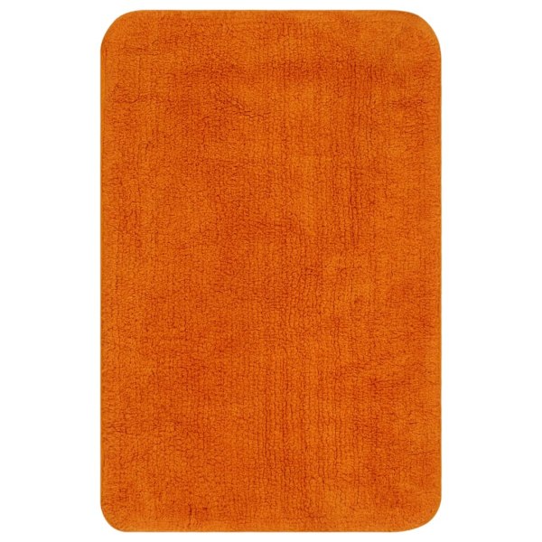 vidaXL Badrumsmattor 2 st tyg orange Orange