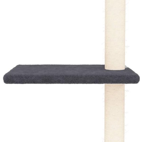 vidaXL Golv-till-tak klösträd mörkgrå 267,5-297,5 cm Grå