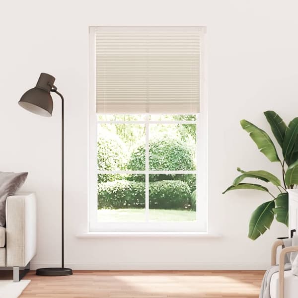 vidaXL Plisségardin 100x200 cm creme Creme