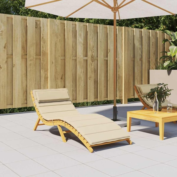 vidaXL Dyna till solsäng beige 180x60x4 cm oxfordtyg Beige