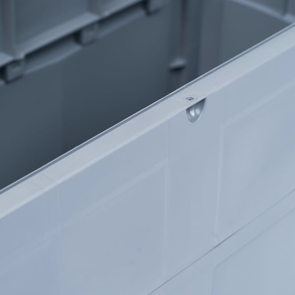vidaXL Dynbox 320 liter grå svart grå