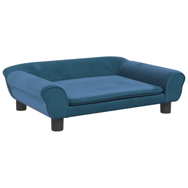 vidaXL Barnsoffa blå 70x45x26 cm sammet Blå