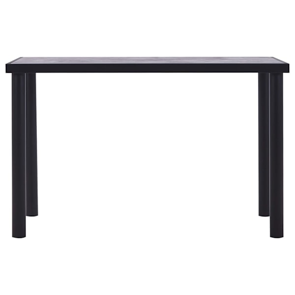 vidaXL Matbord svart och betonggrå 120x60x75 cm MDF Svart
