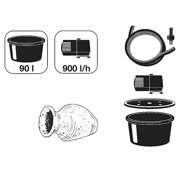 Ubbink Acqua Arte Set Larissa 1308305 Grå