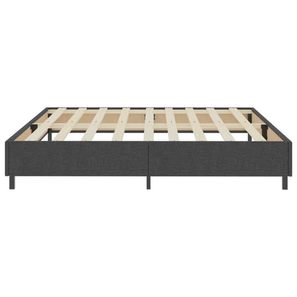 vidaXL Ramsäng grå tyg 200x200 cm grå