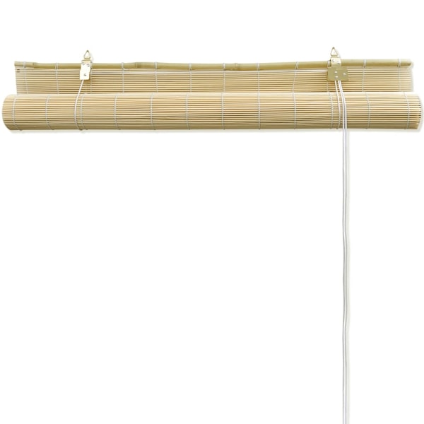 vidaXL Rullgardin naturlig bambu 140 x 160 cm Beige
