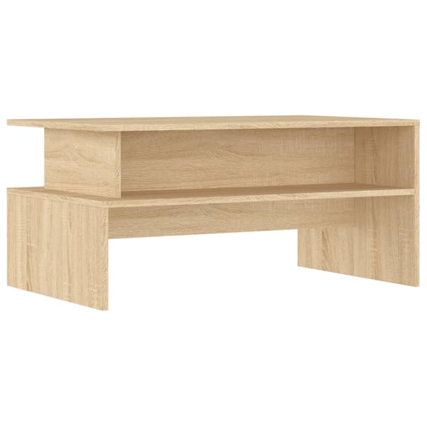 vidaXL Soffbord sonoma-ek 90x55x42,5 cm konstruerat trä Brun