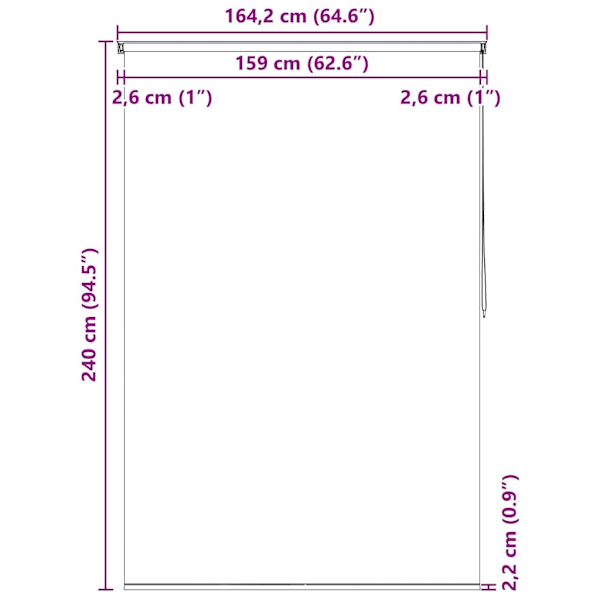 vidaXL Rullgardin för dusch 160x240 cm sjöstjärna grå