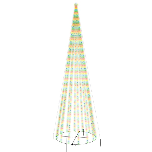 vidaXL Julgranskon färgglad 1134 lysdioder 230x800 cm Flerfärgsdesign
