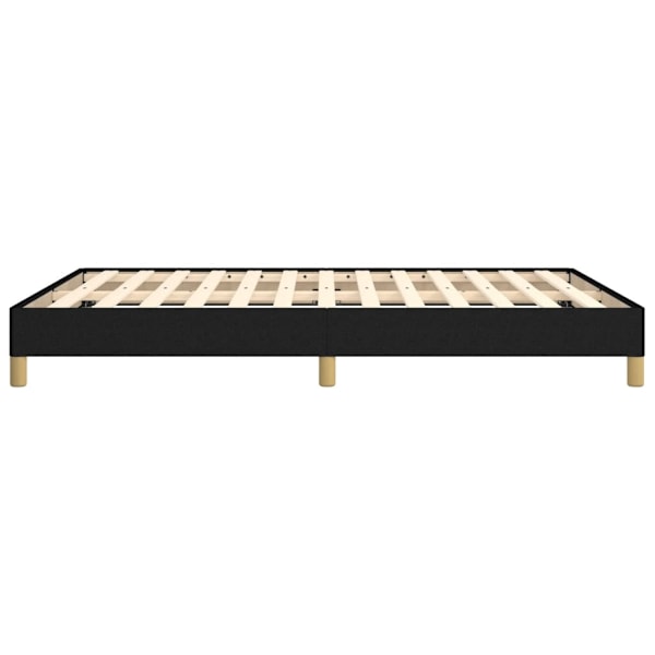 vidaXL Sängram utan madrass svart 140x200 cm tyg Svart