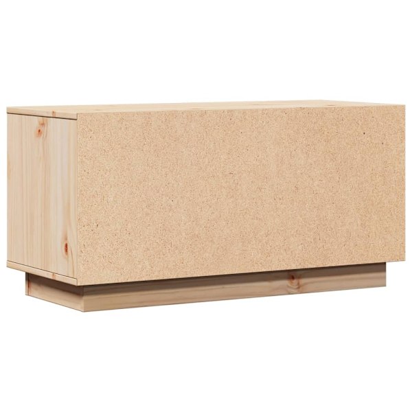 vidaXL Tv-bänk 80x34x40 cm massiv furu Brun