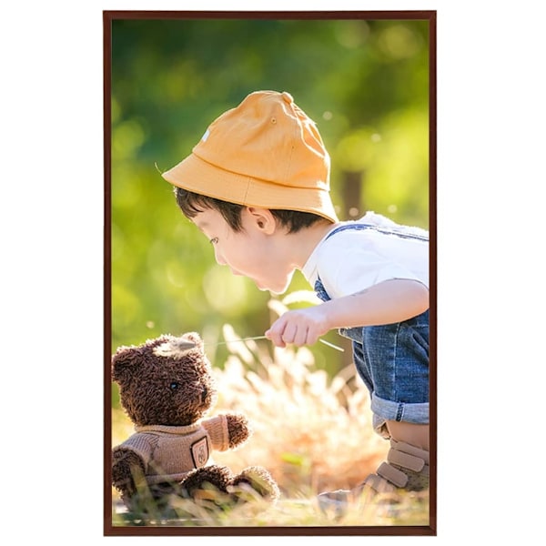 vidaXL Fotoramar 3 st för bord brons 13x18cm MDF Brun
