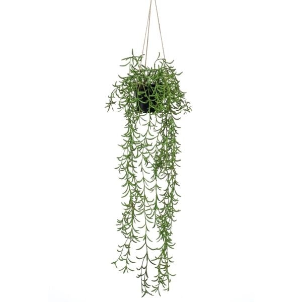 Emerald Konstväxt Senecio i kruka hängande 70 cm Grön