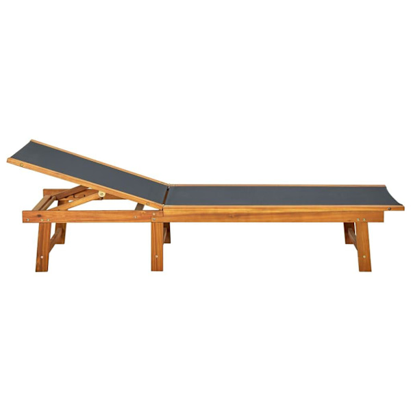 vidaXL Solvilstol med bord akaciaträ Brun