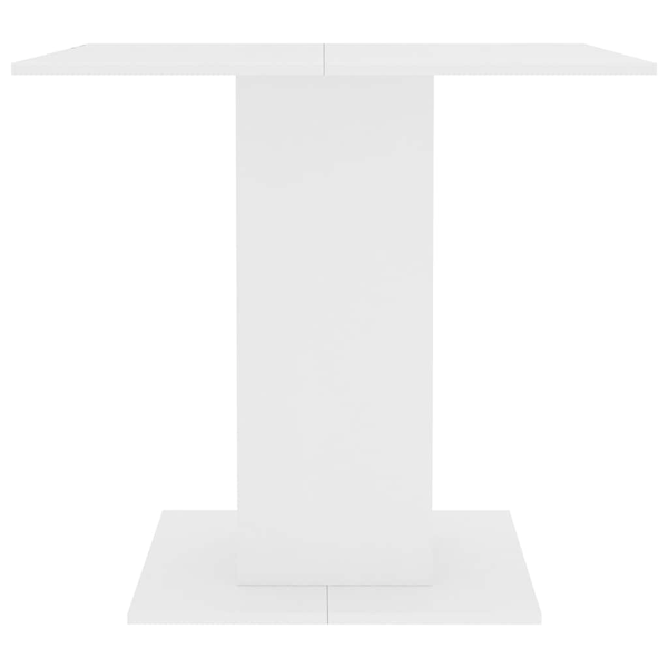 vidaXL Matbord vit 80x80x75 cm konstruerat trä Vit