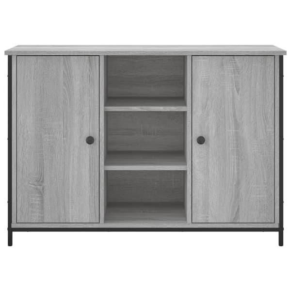 vidaXL Skänk grå sonoma 100x35x70 cm konstruerat trä Grå