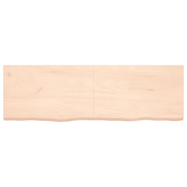 vidaXL Bordsskiva 160x50x(2-4) cm obehandlad massiv ek Brun