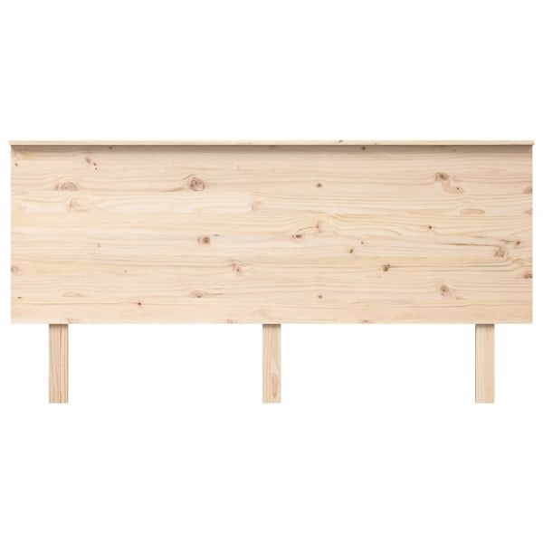 vidaXL Sänggavel 164x6x82,5 cm massiv furu Brun