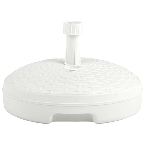 vidaXL Parasollfot sand/vattenfylld 20 L vit plastrotting Vit