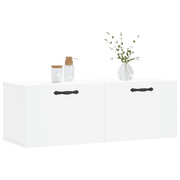 vidaXL Väggskåp vit 100x36,5x35 cm konstruerat trä Vit