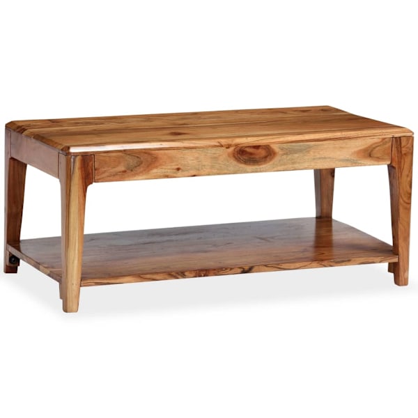 vidaXL Soffbord massivt trä 88x50x38 cm Brun