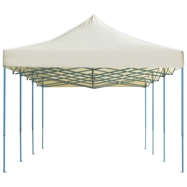 vidaXL Pop-Up hopfällbart partytält gräddvit 3x9 m Creme