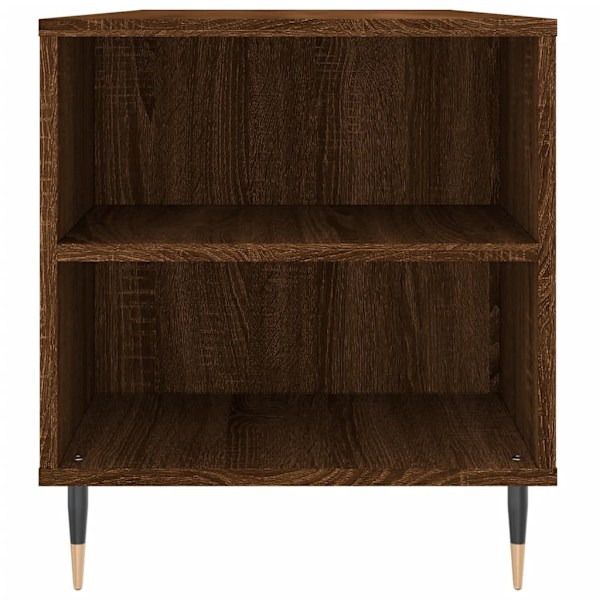 vidaXL Soffbord brun ek 102x44,5x50 cm konstruerat trä Brun