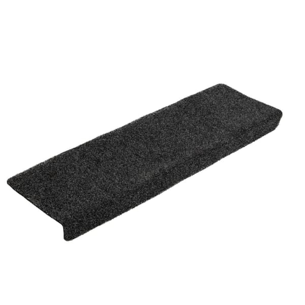 vidaXL Trappmattor självhäftande 5 st 65x21x4 cm mörkgrå rektangulär kant grå