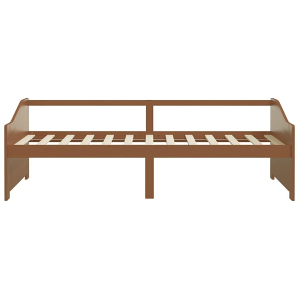 vidaXL Dagbädd 3-sits honungsbrun massiv furu 90x200 cm Brun