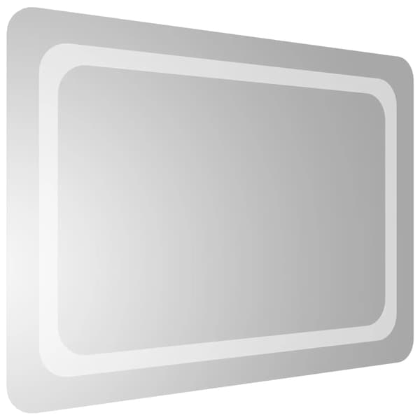 vidaXL Badrumsspegel LED 50x70 cm Transparent