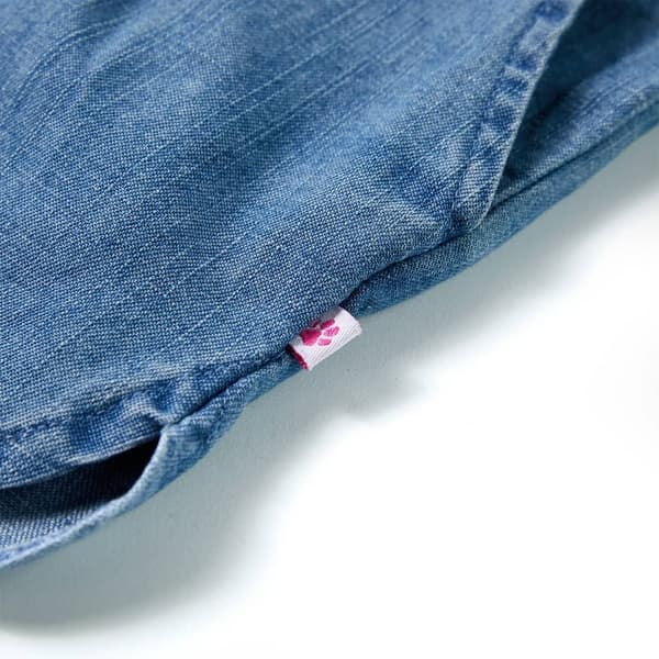 vidaXL Barnshorts denimblå 116 Blå