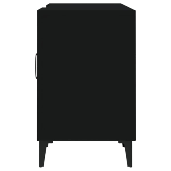vidaXL Tv-bänk svart 150x30x50 cm konstruerat trä Svart