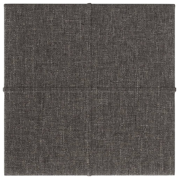 vidaXL Väggpaneler 12 st mörkgrå 30x30 cm tyg 1,08 m² Grå