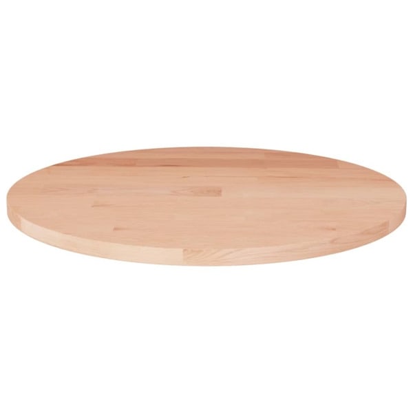 vidaXL Rund bordsskiva Ø40x1,5 cm obehandlat massiv ek Brun