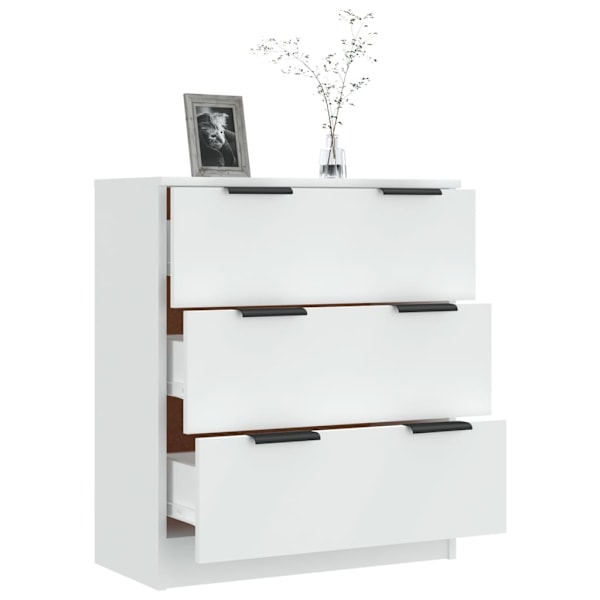 vidaXL Skänk vit 60x30x70 cm konstruerat trä Vit