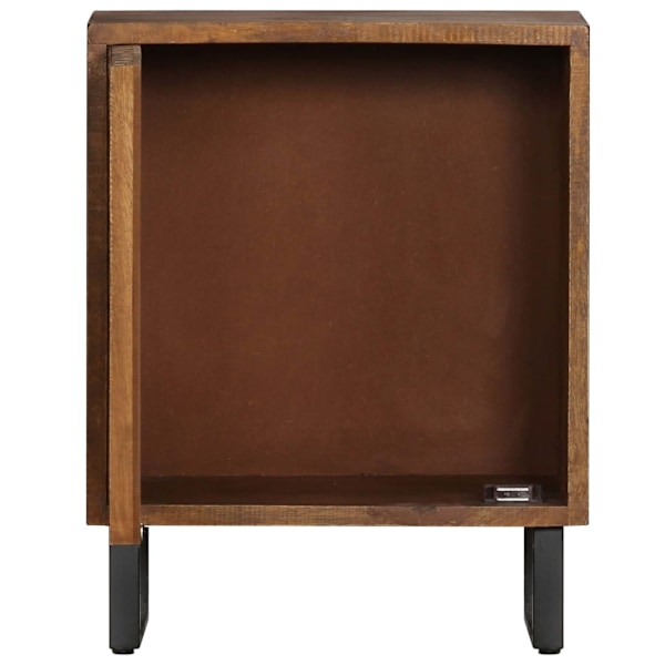 vidaXL Sängbord 40x30x50 cm massivt mangoträ Brun