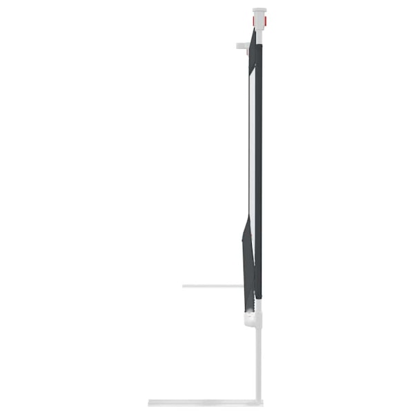 vidaXL Sängskena för barn mörkgrå 200x25 cm tyg grå