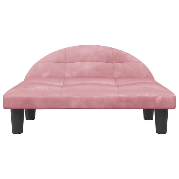 vidaXL Hundbädd rosa 70x52x30 cm sammet Rosa