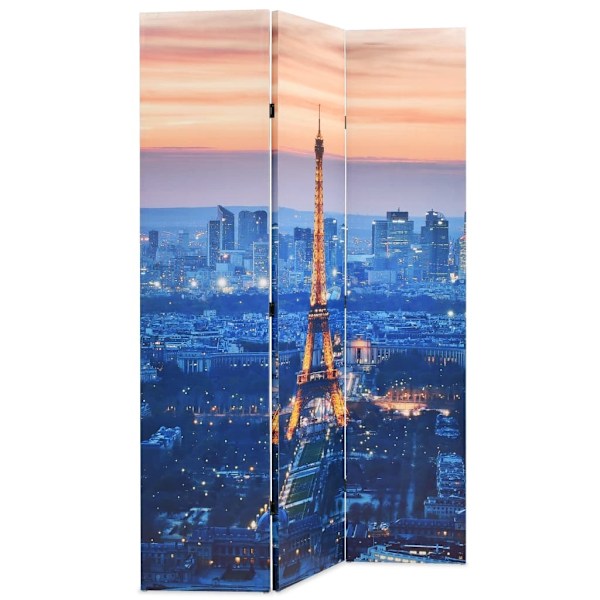 vidaXL Vikbar rumsavdelare Paris i nattetid 120x170 cm multifärg
