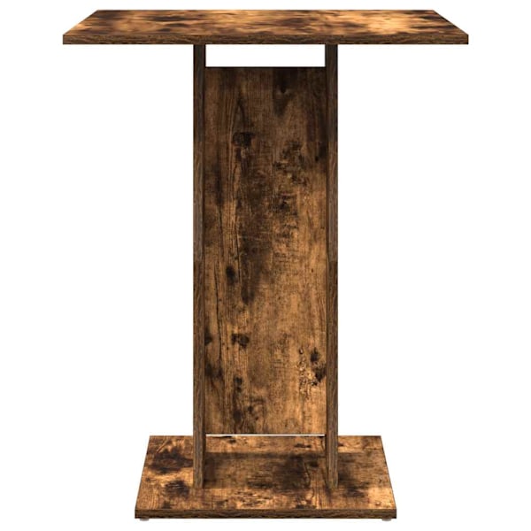 vidaXL Cafébord rökfärgad ek 60x60x75 cm konstruerat trä Brun