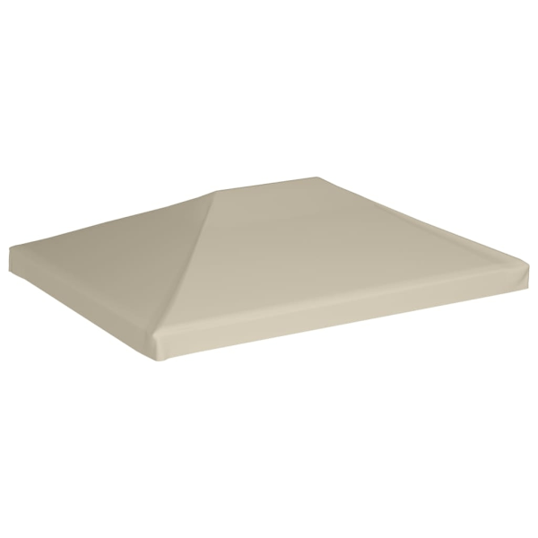vidaXL Paviljongtak 310 g/m² 4x3 m beige Beige