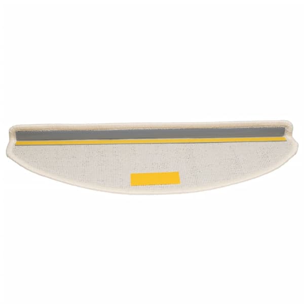 vidaXL Trappstegsmattor 10 st 65x25 cm vit Vit