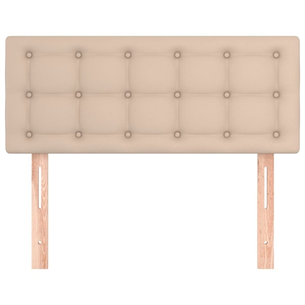 vidaXL Sänggavel cappuccino 80x5x78/88 cm konstläder Brun