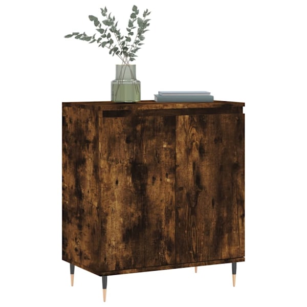 vidaXL Byrå rökfärgad ek 60x35x70 cm konstruerat trä Brun