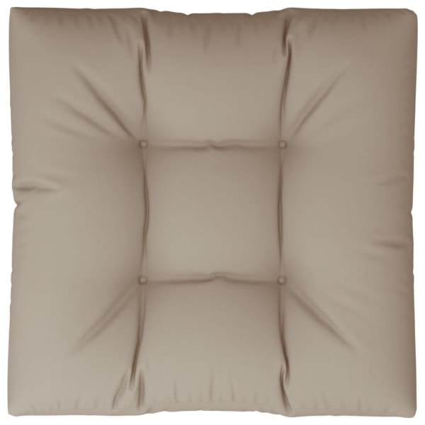 vidaXL Palldyna taupe 80x80x12 cm tyg Taupe