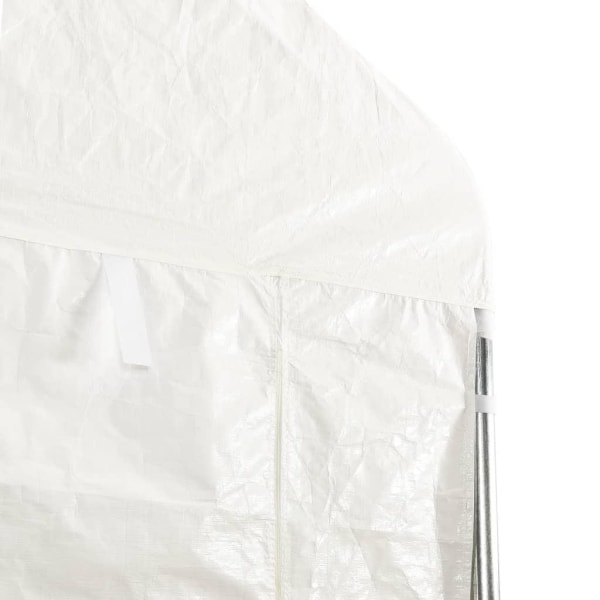 vidaXL Paviljong med tak vit 20,07x2,28x2,69 m polyeten Vit